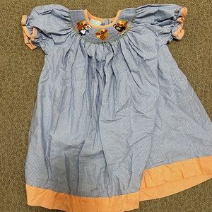 Smocked thanksgiving dress